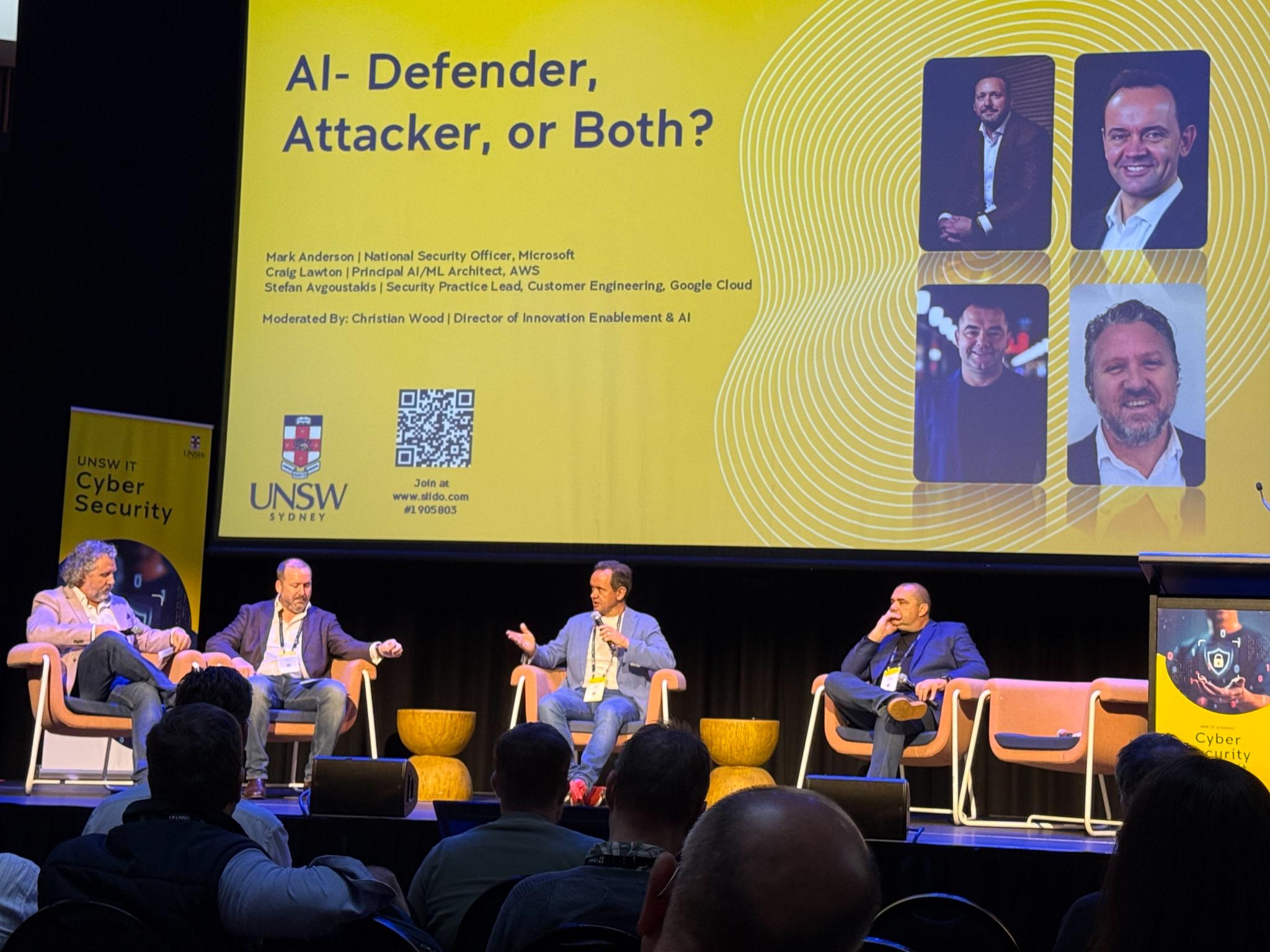 UNSW Cyber Security Summit 2026 - AI: Defender, Attacker, or Both? panel
